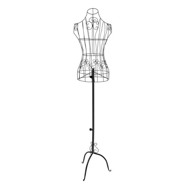 Iron Bust Model, Mannequin Model with Stand, Half-length Model, Mannequin Dress Form 