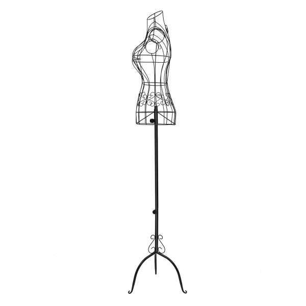 Iron Bust Model, Mannequin Model with Stand, Half-length Model, Mannequin Dress Form 