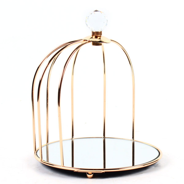 CNCEST Birdcage-shaped Vanity Dresser Organizer Tray, Jewelry Trinket Tray, Makeup Tray for organizing your jewelry, perfume, cosmetics, makeup brushes