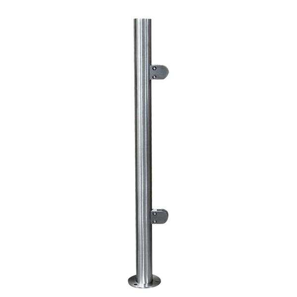 Stainless Steel Balustrade Railing 1100mm High Post Grade Glass Clamps Fencing Home Minimalist Appearance Simple Installation Freely DIY