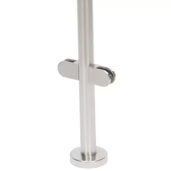 Stainless Railing Steel Balustrade Posts Balustrade Railing Post Handrail for Staircase Floor Swimming Pool Guardrail Column (Mid Post 90cm)