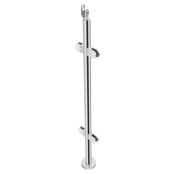 Stainless Steel Balustrade Posts 1100mm Grade 316 Baluster Posts with End Caps(Mid Post)