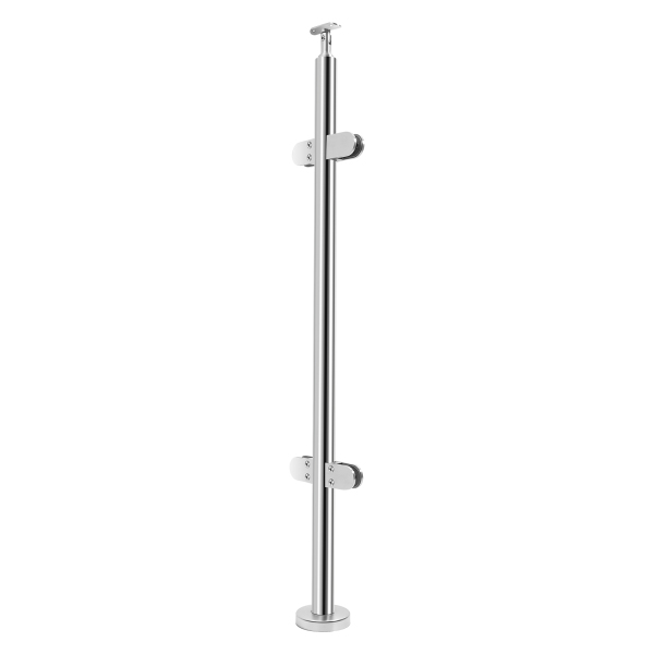 Stainless Steel Balustrade Posts 1100mm Grade 316 Baluster Posts with End Caps(Mid Post)