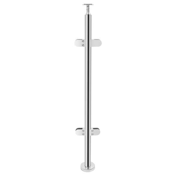 Stainless Steel Balustrade Posts 1100mm Grade 316 Baluster Posts with End Caps(Mid Post)