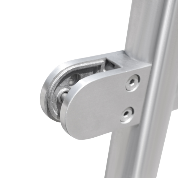 110CM Balustrade Posts with Glass Clamps 8-12mm Stainless Steel Post Balustrades Handrails for Garden Stairs Swimming pool Way Indoor Outdoor