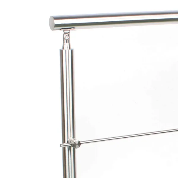 Step Railing Stair Railing Banister Hight 106.5cm Stainless Steel Handrail Safety(80cm, 2 Crossbar) Step Railing Stair Railing Banister Hight 106.5cm Stainless Steel Handrail Safety(80cm, 2 Crossbar)