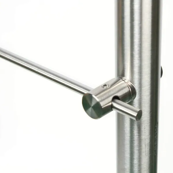 100CM Stainless Steel Handrail Smooth Surface Handrail Set Handrail Floor Mount Garden Handrail
