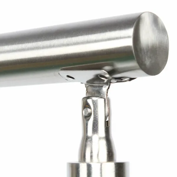 100CM Stainless Steel Handrail Smooth Surface Handrail Set Handrail Floor Mount Garden Handrail