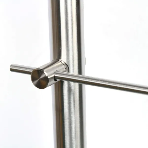 (100cm 3cross bar) Outdoor Safety Grab Rail Mobility Aid Garden Step Railing Stainless Steel Balustrade Posts Balustrade