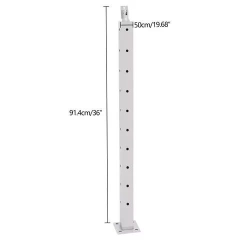 36 inch Handrail Post Stair Cable Railing Post Adjustable Angle 0-90°