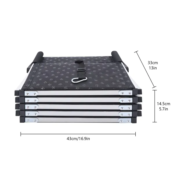 5 Steps Dog Car Ramp Folding for Medium and Large Dogs, Portable Folding Dog Stairs or Cars and SUV, Telescoping Non-Slip Aluminum Dog Steps