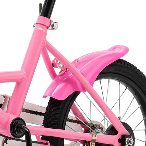 16" Kids Bike Bicycle Bikes 4-7 Years Old Boys/Girls Steel Frame Xmas Gift Pink