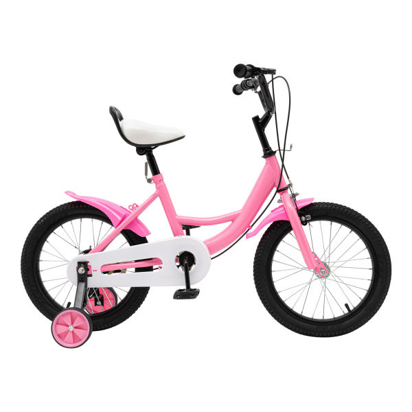 16" Kids Bike Bicycle Bikes 4-7 Years Old Boys/Girls Steel Frame Xmas Gift Pink
