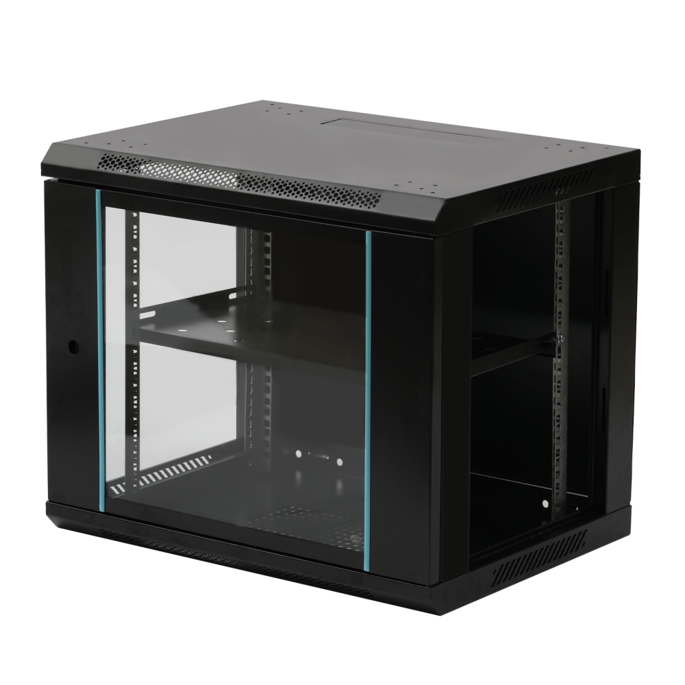 Anti-corrosion Network Server Data Cabinet Enclosure Rack 9U Glass Door ...