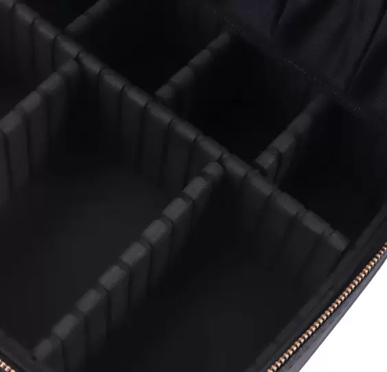 Travel Make-Up Storage Bag Make Up Artist Tool Box Cosmetic Brush Case Toiletry Organizer w/ Mirror Makeup Bag