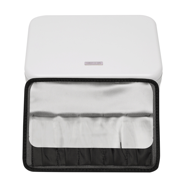 Makeup Case with Dimmable LED Bulbs and Tilt Mirror Lighted Cosmetics Organizer Storage Case