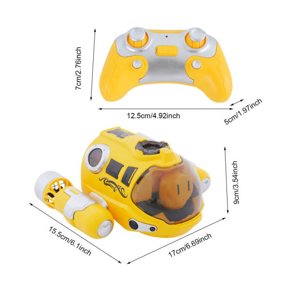 Spray Motorboat Toy, 2.4GHz Light Spray Remote Controlled Motor Boat, Kids Spray Motorboat