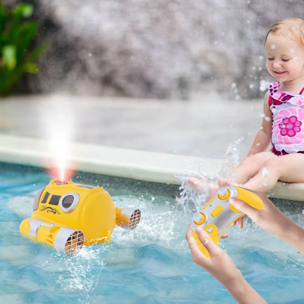 Spray Motorboat Toy, 2.4GHz Light Spray Remote Controlled Motor Boat, Kids Spray Motorboat