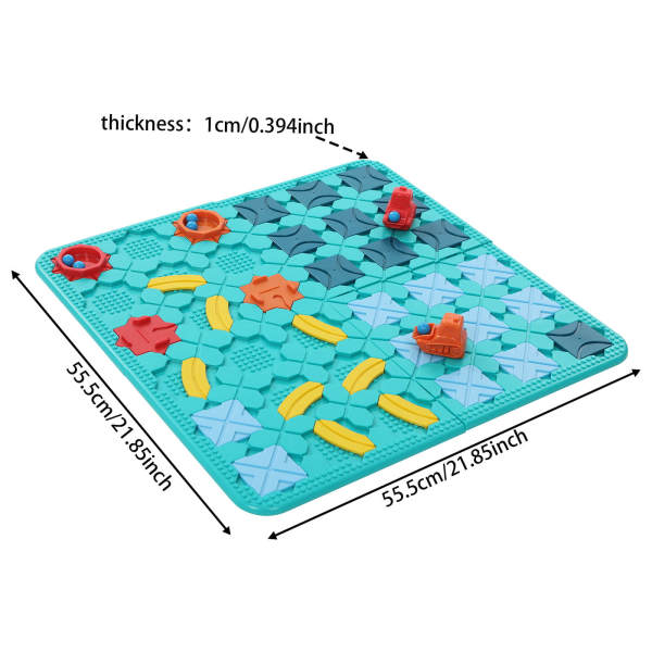 Road Builder Game Toy, Road Building Puzzle Toy, Educational Toy for Kids Boys Girls