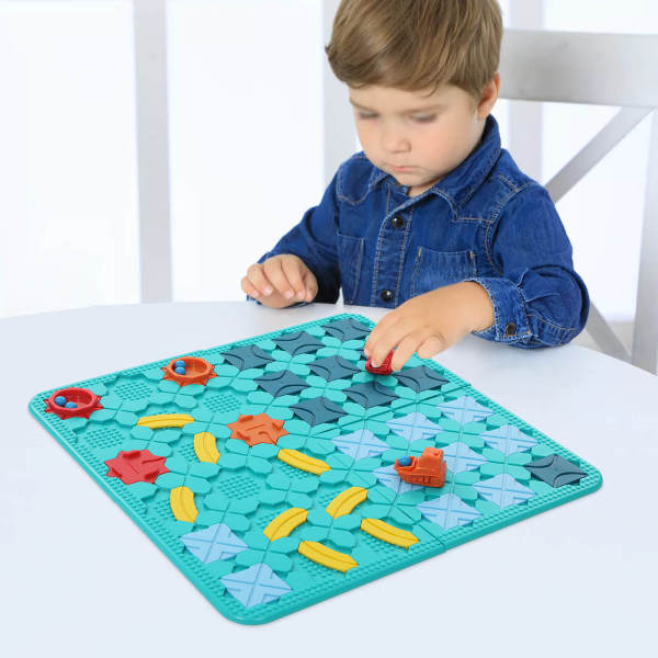 Road Builder Game Toy, Road Building Puzzle Toy, Educational Toy for Kids Boys Girls