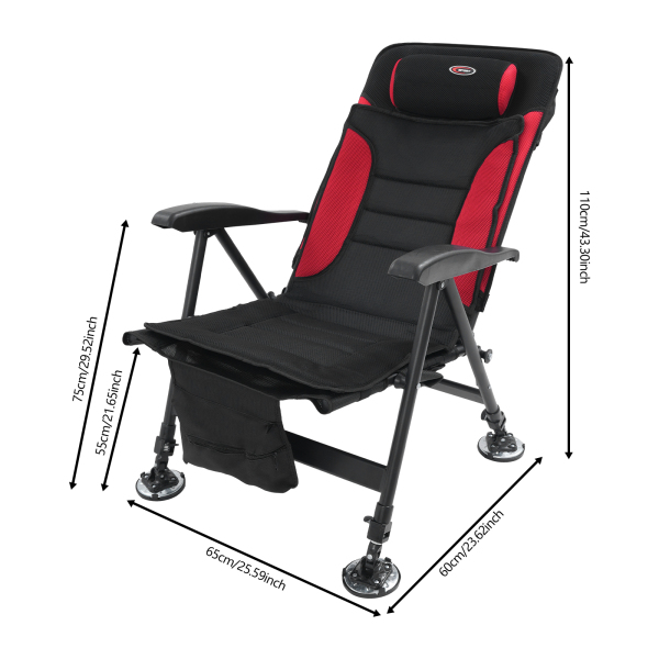 Portable Fishing Chair, Folding Fishing Chair, Multi-Function Fishing Camping Chair