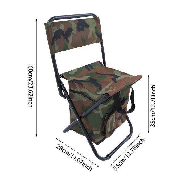 Fishing Chair with Insulated Bag, Folding Chair, Foldable Camping Chairs
