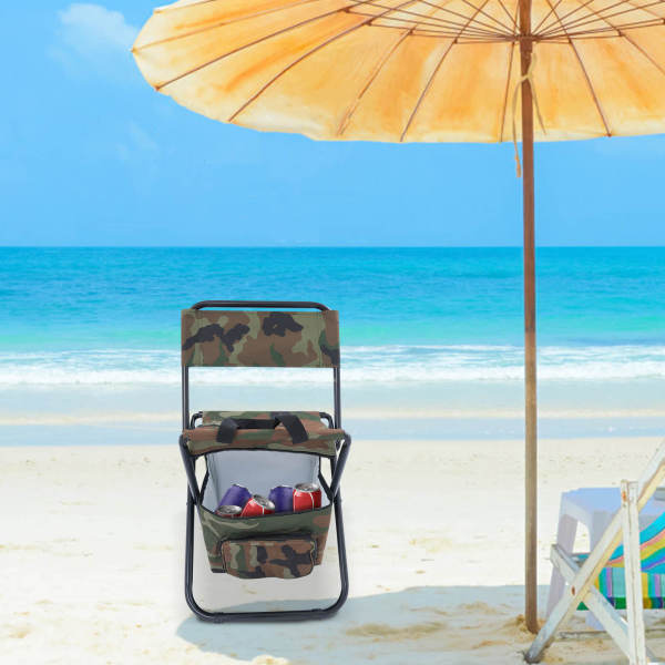 Fishing Chair with Insulated Bag, Folding Chair, Foldable Camping Chairs