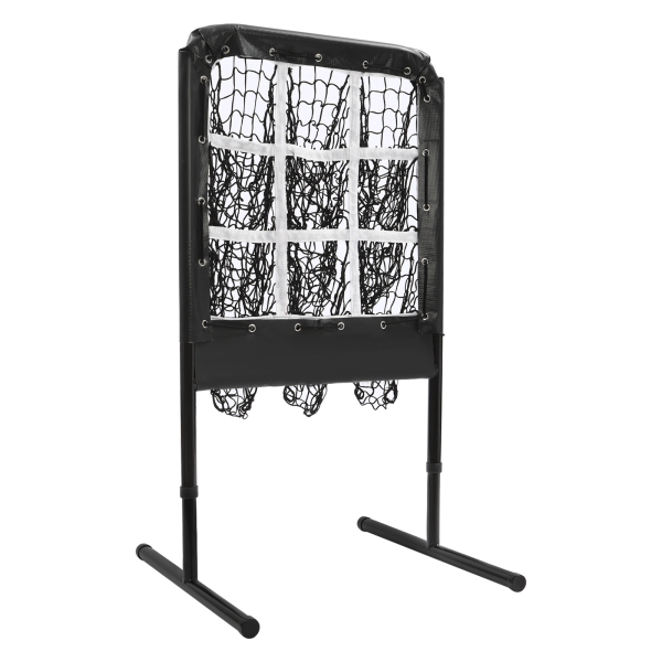 9 Hole Baseball Net, Softball Baseball Pitching Hitting Target Net Height Adjustable Training Equipment