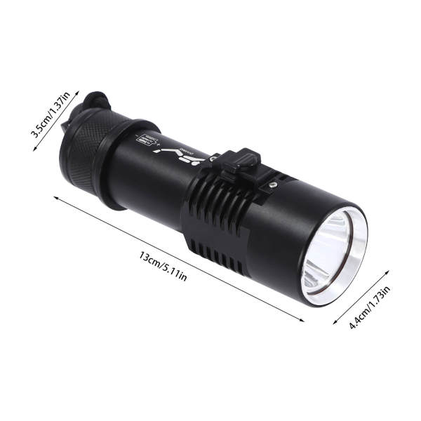 White Light, Dive Light, Compact Bright Diving Torch, Submersible Flashlight