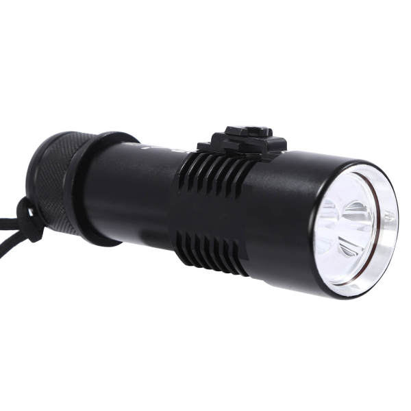 Yellow + White Dive Light, Compact Bright Diving Torch, Submersible Flashlight