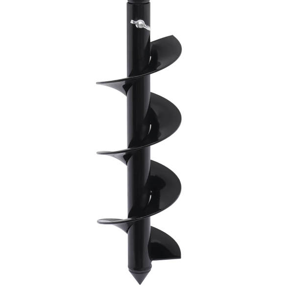 Manual Hand Drill Spiral A3 Steel Ground Digger Earth Auger Planter Garden Fence Post Holder, 10CM Diameter