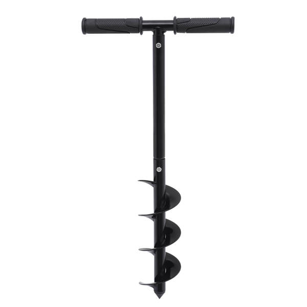 Manual Hand Drill Spiral A3 Steel Ground Digger Earth Auger Planter Garden Fence Post Holder, 10CM Diameter