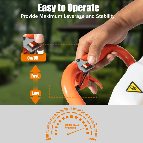 71CC Two-Stroke Post Hole Digging Machine with 3 Alloy Steel Drill Bits, Extension Rod - for Tree Planting, Fence Installation, Farmland