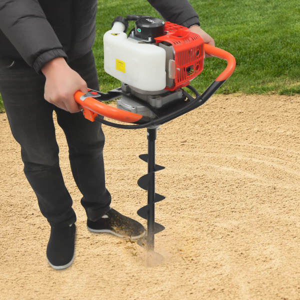 2.3 HP Post Hole Digger, Hole Digging Machine, Auger Digging Machine Set, with 3 Drill Bits & 30cm Extension Rod, EPA Certified