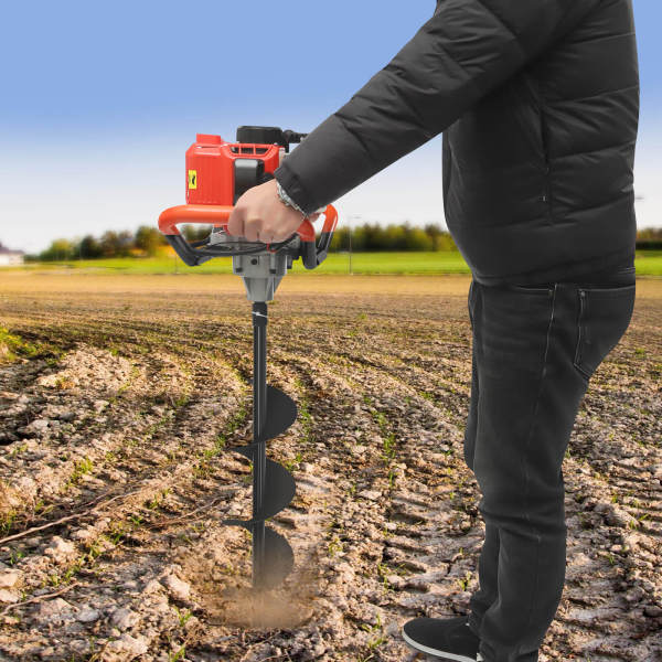 2.3 HP Post Hole Digger, Hole Digging Machine, Auger Digging Machine Set, with 3 Drill Bits & 30cm Extension Rod, EPA Certified