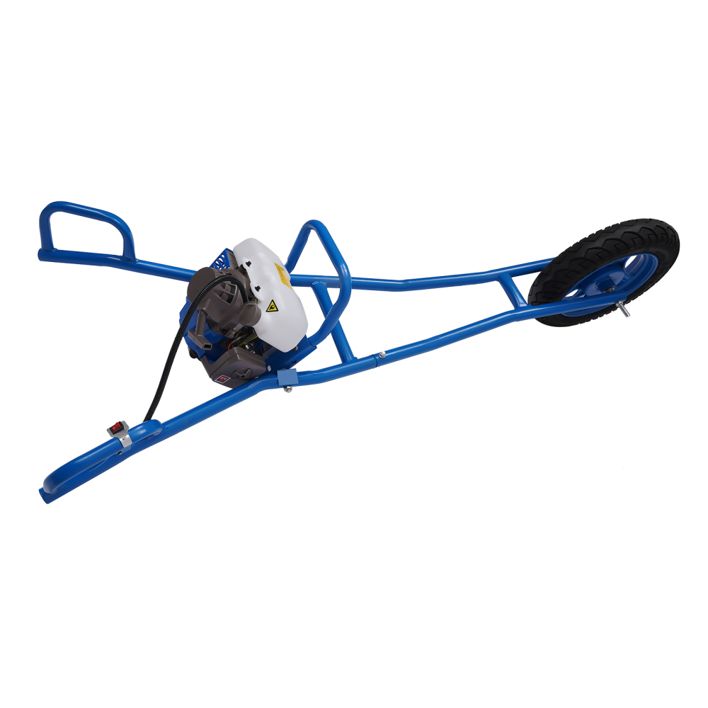 63cc Gas Power Post Hole Digger Hand Push Petrol Earth Auger Borer Ground Drill
