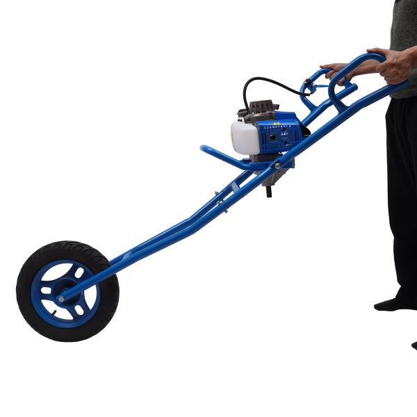 63cc Gas Power Post Hole Digger Hand Push Petrol Earth Auger Borer Ground Drill