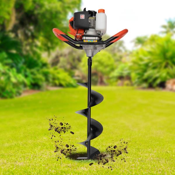 Petrol Earth Drill 2 Stroke 52CC Gasoline Engine Post Hole Excavator 2.3HP Excavator Post Hole Excavator