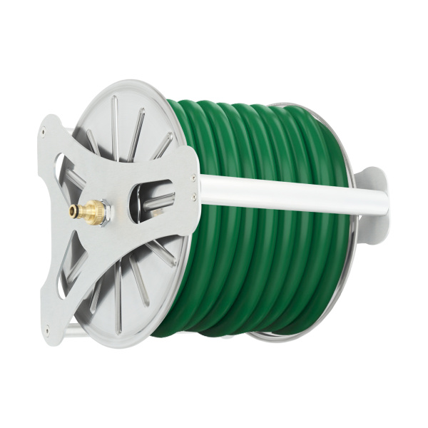 CNCEST Garden Hose Holder Kit, Garden Hose Reel, Water Hose Storage Rack