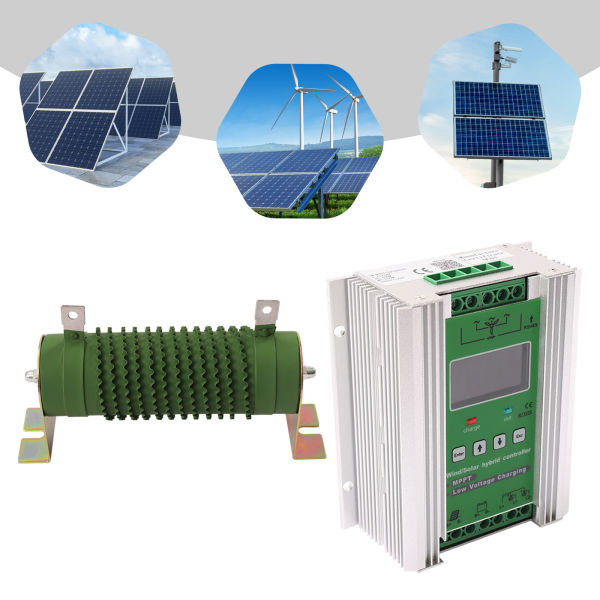MPPT Wind Solar Hybrid Charge Controller 1200W Solar And 1500W Wind Dock