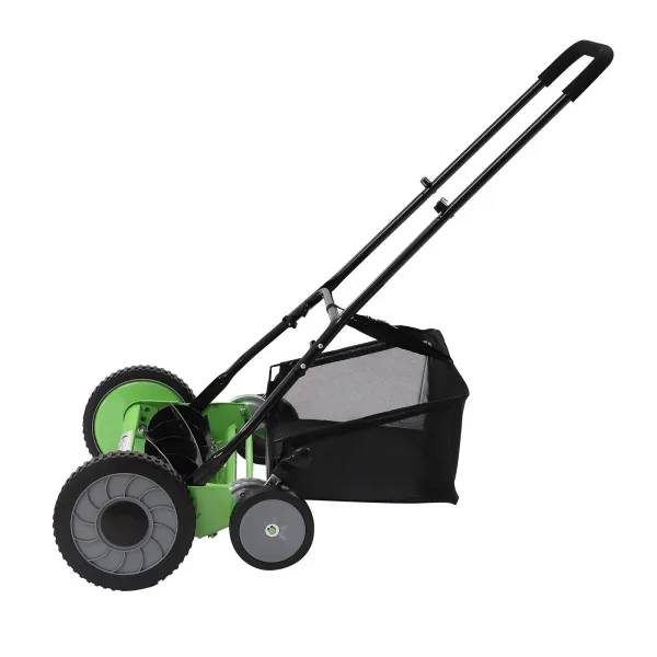 Hand Push Lawn Mower 50.8cm Manual Walk-Behind Cylinder Lawnmower Reel Mower