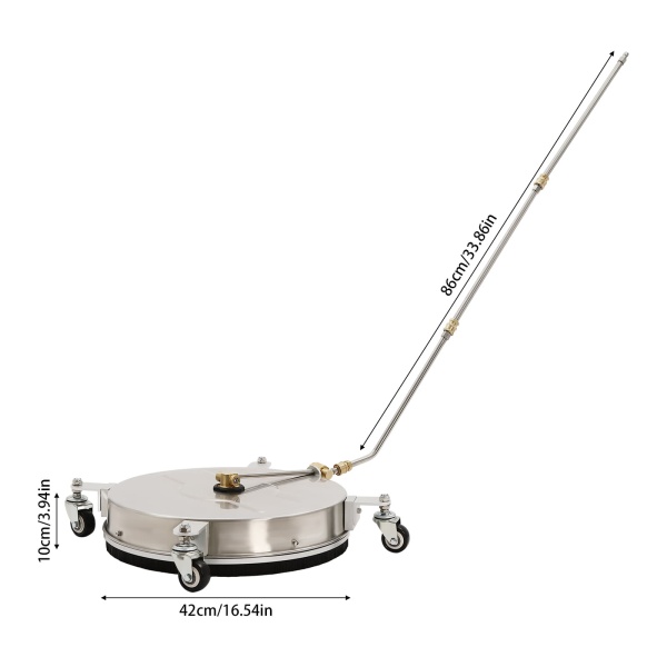 16inch Surface Cleaner, 2-in-1 Surface Cleaner, Silver Surface Cleaner 16inch Surface Cleaner, 2-in-1 Surface Cleaner, Silver Surface Cleaner