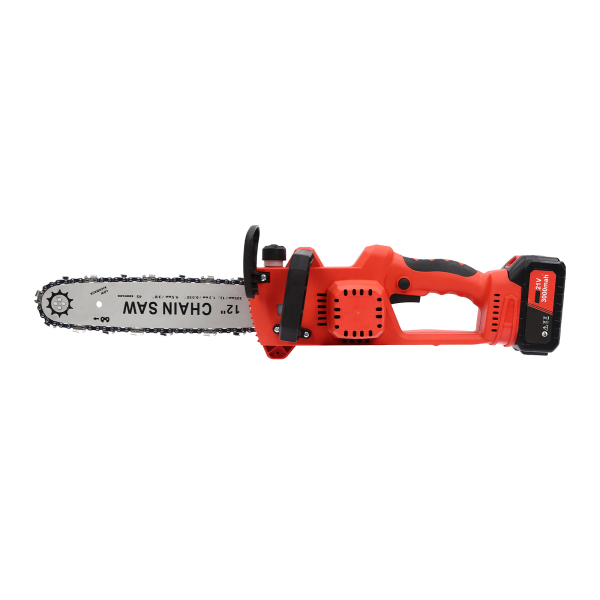 12-Inch Battery Operated Chainsaw, 20V Cordless Chainsaw, 1 Pcs 2.0Ah Batteries with Charger, Auto-Tension