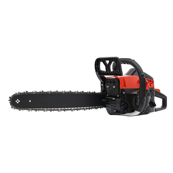 18in 2.2Kw Handheld Gasoline Chain Saw Air-cooled 2-Stroke 58cc Gasoline Chainsaw Black and Red