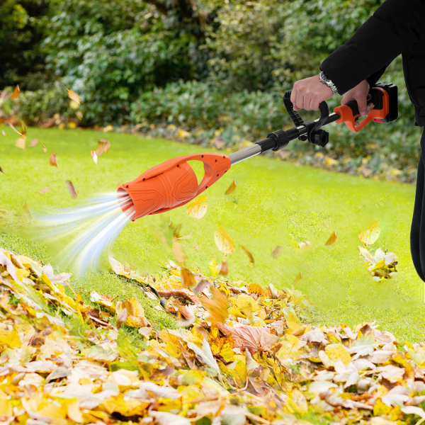 Cordless Leaf Blower, Lithium Battery Powered Leaf Blower, Electric Leaf Blower for Lawn Care