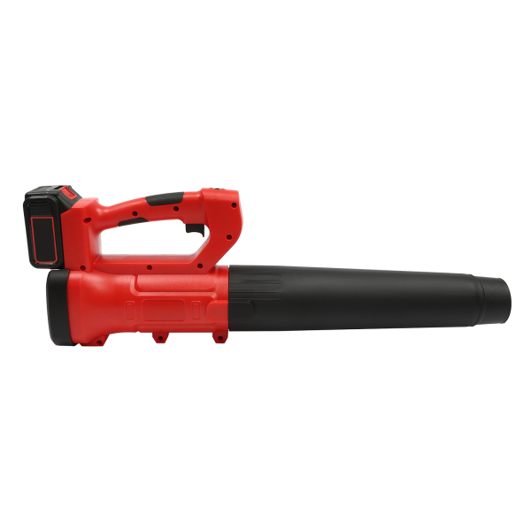 Electric Leaf Blower Cordless 21V Battery Powered Leaf Blower with Battery and Charger 2 Section Tubes 6-Speed Dial Control Leaf Blowers for Lawn Care