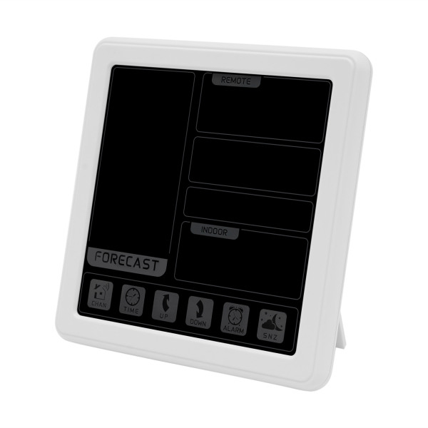 Weather Station Indoor Outdoor Thermometer Wireless Temperature and Humidity Monitor Inside Outside Applicable To A Nursery Office White