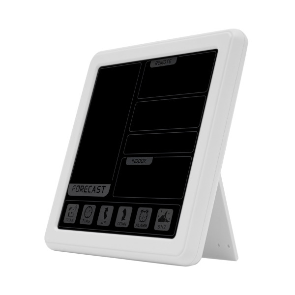 Weather Station Indoor Outdoor Thermometer Wireless Temperature and Humidity Monitor Inside Outside Applicable To A Nursery Office White