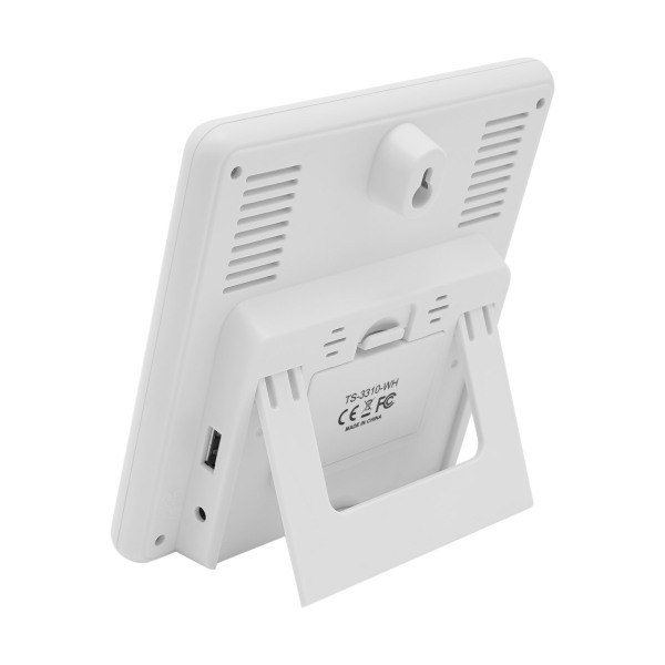 Weather Station Indoor Outdoor Thermometer Wireless Temperature and Humidity Monitor Inside Outside Applicable To A Nursery Office White