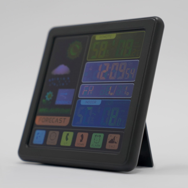 Weather Station Thermometer Wireless Temperature and Humidity Monitor with Battery Powered Sensor